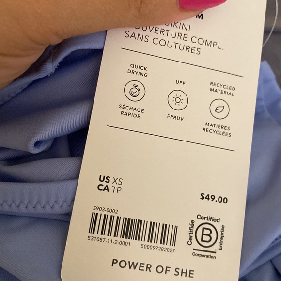 💙 Athleta Clean Full Swim Bottom // Swallowtail Blue - Picture 6 of 8